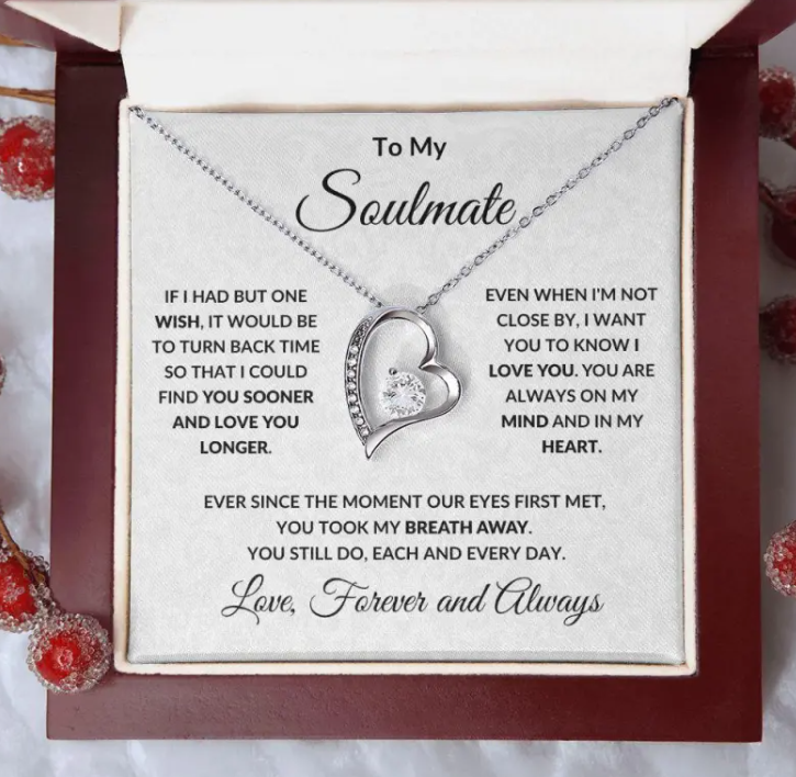 Soulmate Timeless Love Heart Necklace