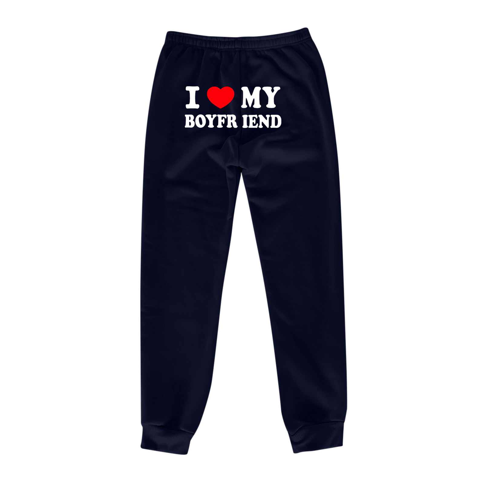 "I Love My Boyfriend" Devoted Printed Pants
