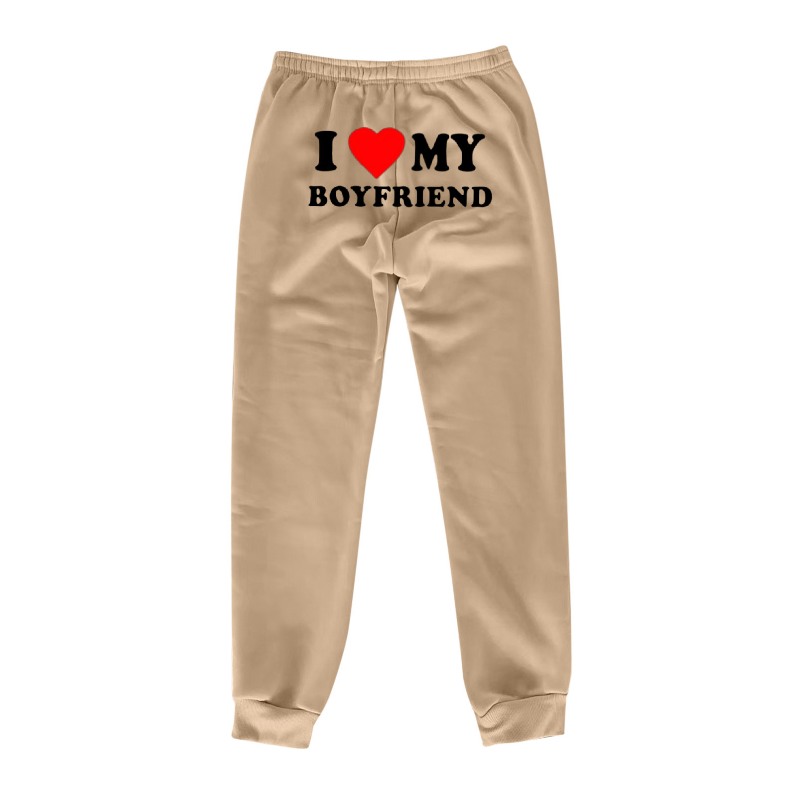 "I Love My Boyfriend" Devoted Printed Pants