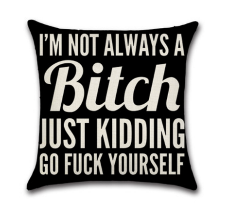 Cute Quote Decorative Throw Pillow Cover - Multiple Options