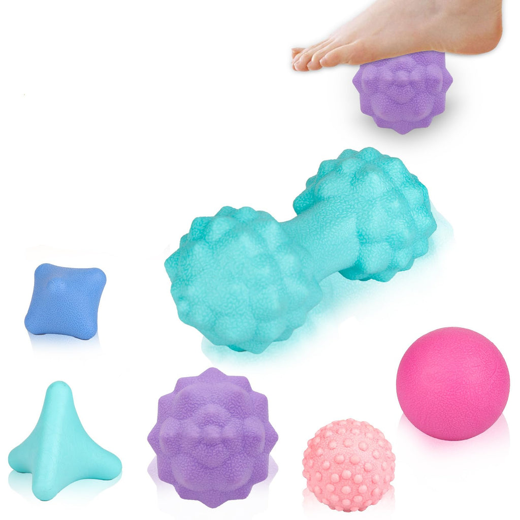6-in-1 Massage Ball Set for Myofascial Release, Trigger Points & Muscle Recovery