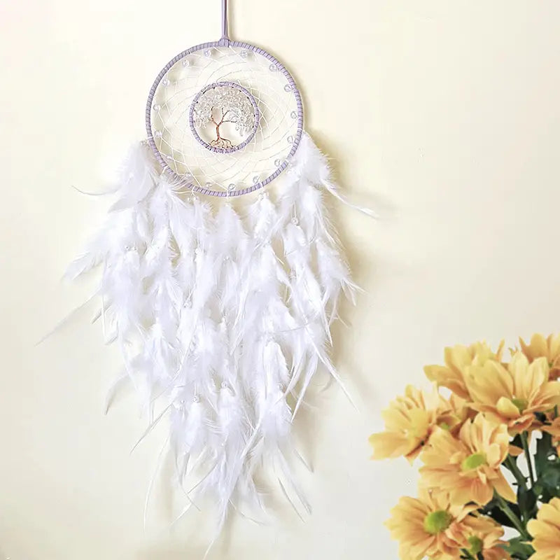 Handmade True Love Dreamcatcher with Feathers (1pc)
