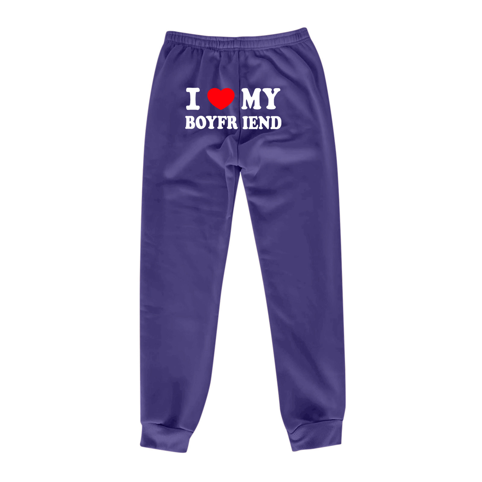 "I Love My Boyfriend" Devoted Printed Pants