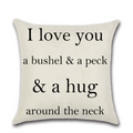 Cute Quote Decorative Throw Pillow Cover - Multiple Options