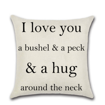 Cute Quote Decorative Throw Pillow Cover - Multiple Options