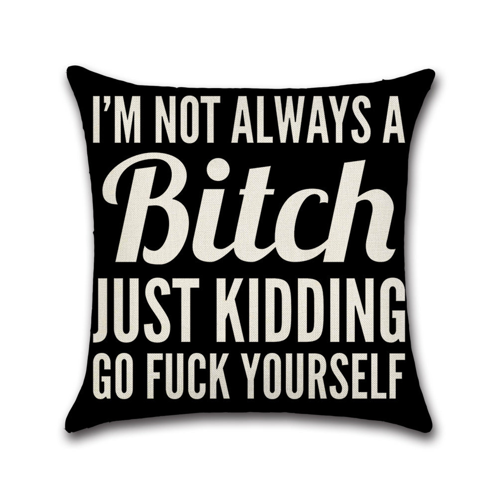 Cute Quote Decorative Throw Pillow Cover - Multiple Options