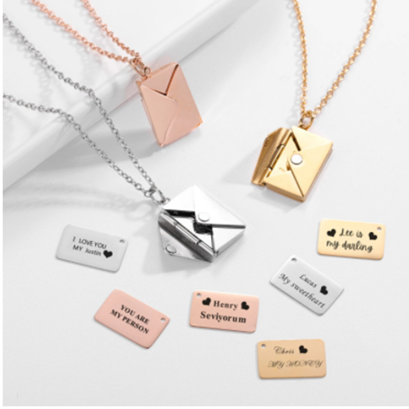 Secret Message Envelope Pendant