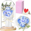 Eternal Roses in Glass Dome – Glowing Light-Up Preserved Rose Gift | Romantic Gift for Mom, Wife, or Girlfriend