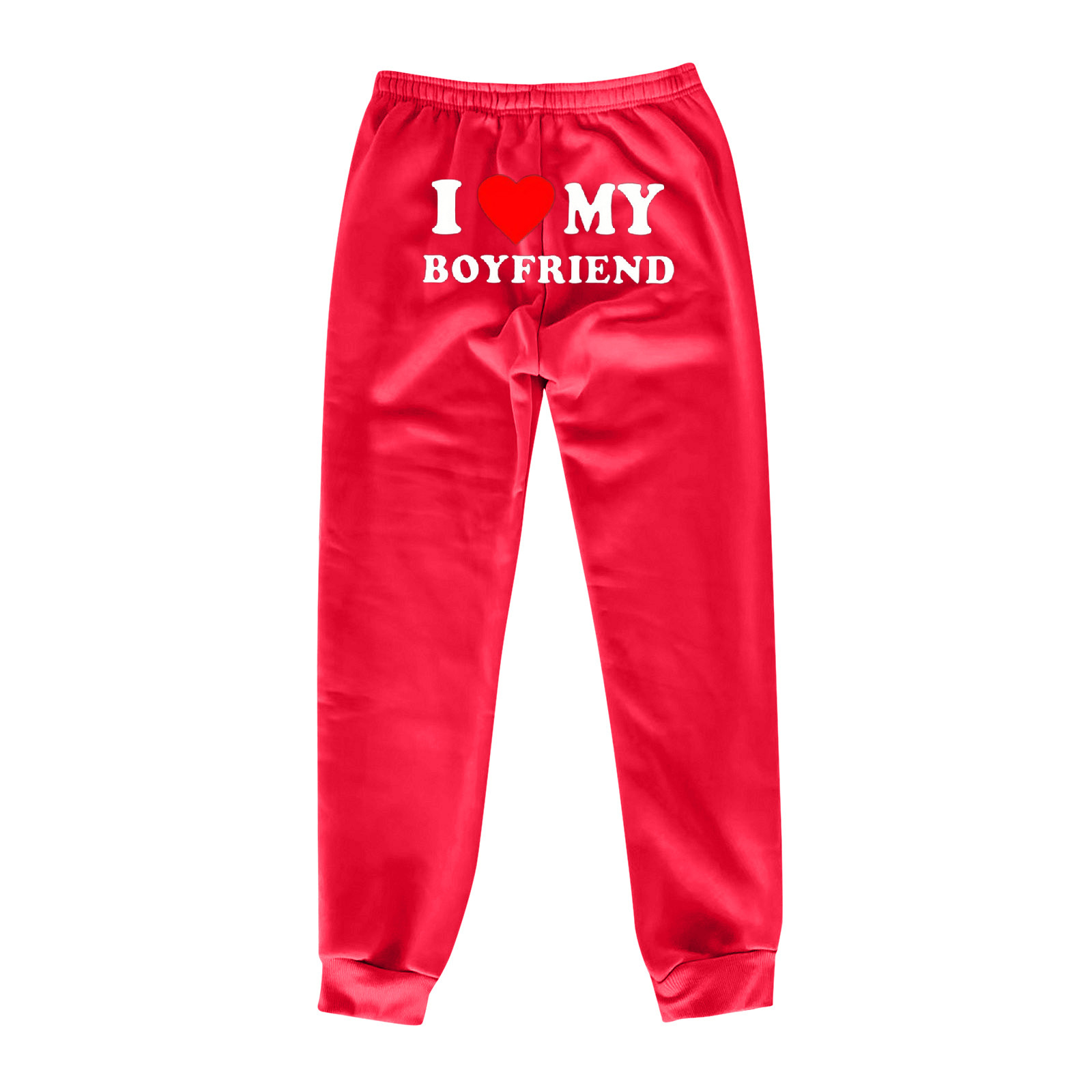 "I Love My Boyfriend" Devoted Printed Pants