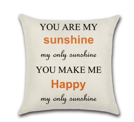 Cute Quote Decorative Throw Pillow Cover - Multiple Options