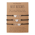 Baddie Best Friends Stainless Steel Woven Love Bracelet