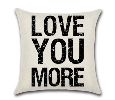Cute Quote Decorative Throw Pillow Cover - Multiple Options