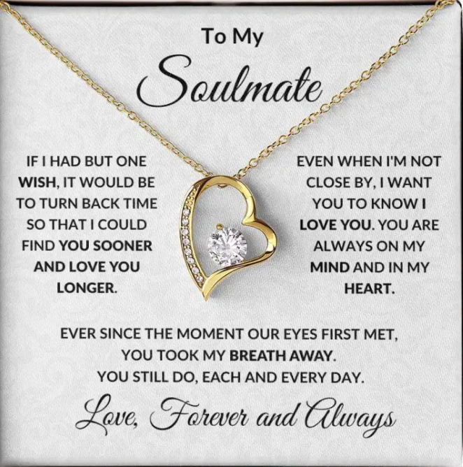Soulmate Timeless Love Heart Necklace
