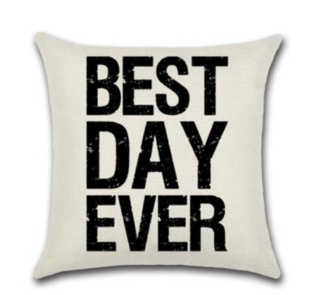 Cute Quote Decorative Throw Pillow Cover - Multiple Options