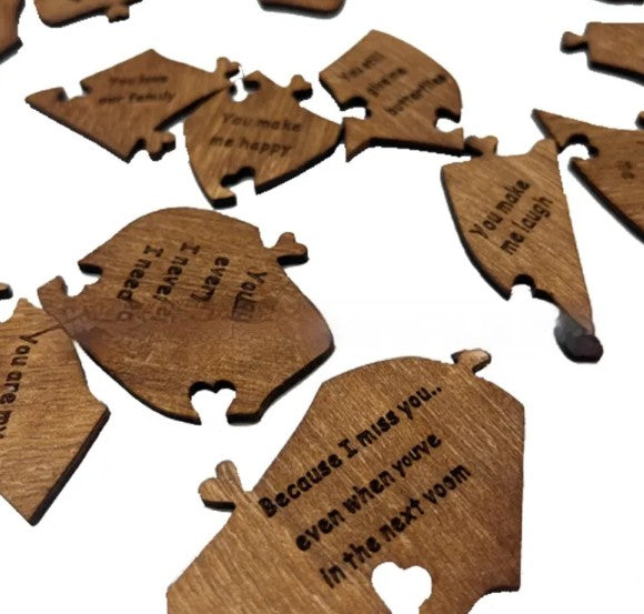 20 Reasons Why I Love You Heart Puzzle Box