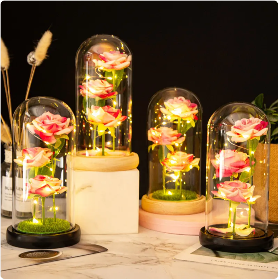Eternal Rose Flower Bouquet Gift Decor