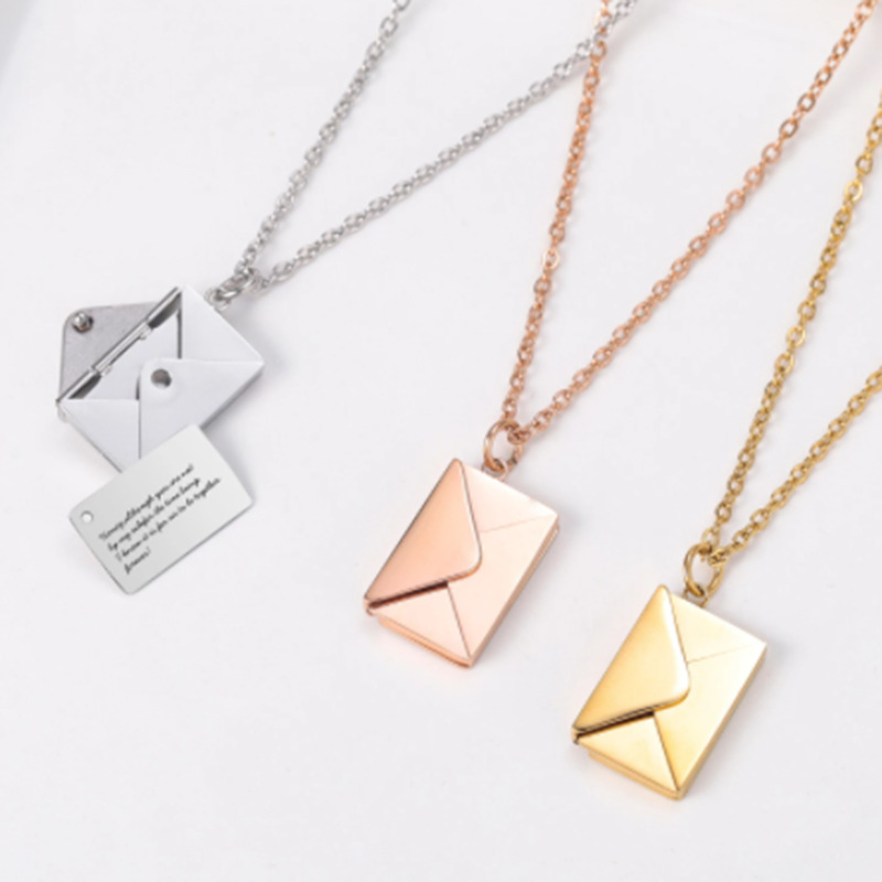 Secret Message Envelope Pendant