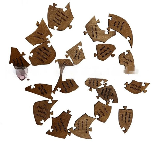 20 Reasons Why I Love You Heart Puzzle Box