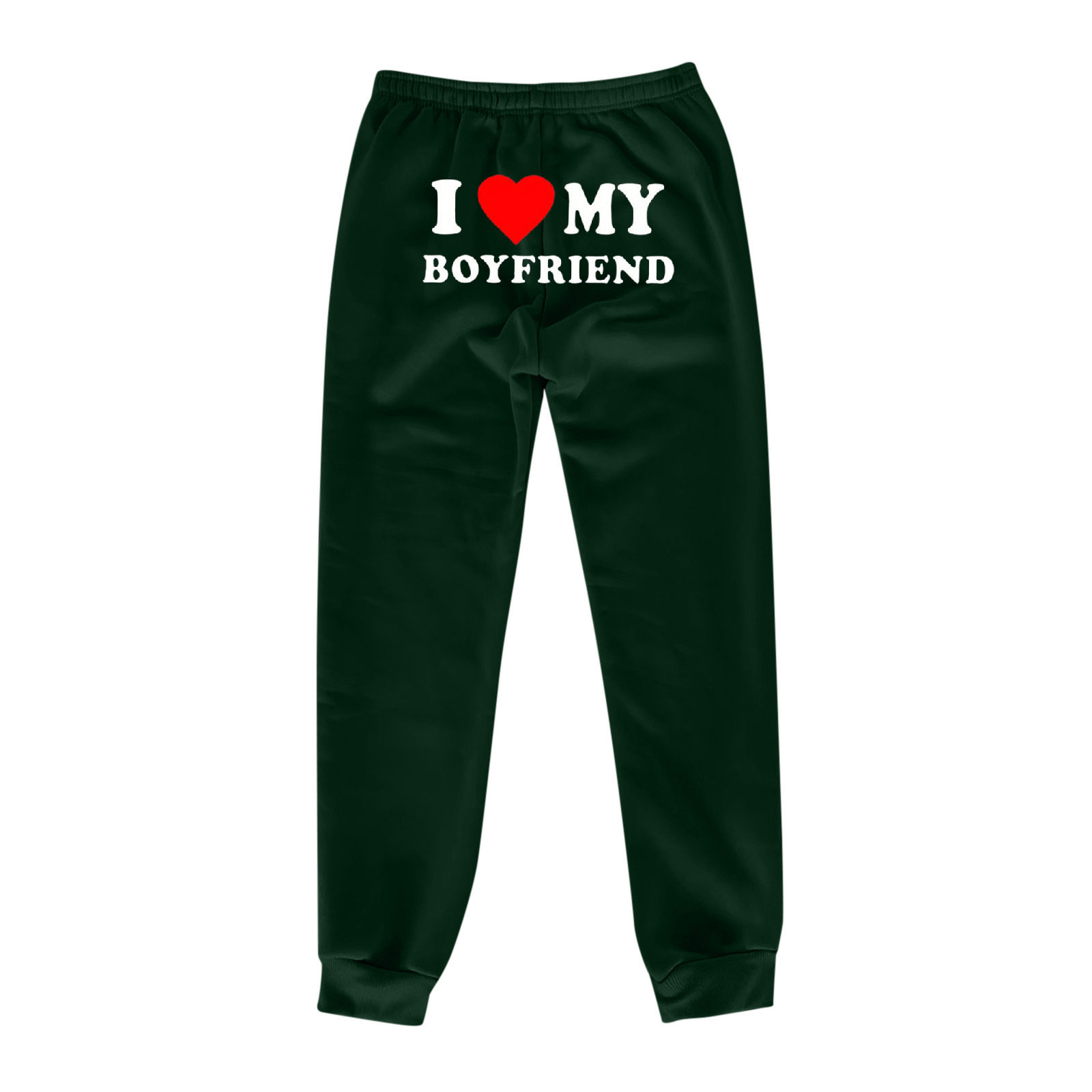 "I Love My Boyfriend" Devoted Printed Pants