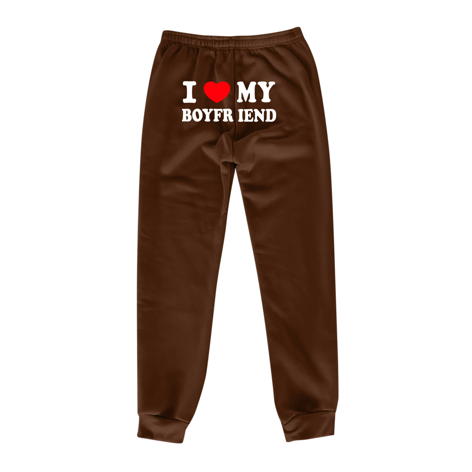 "I Love My Boyfriend" Devoted Printed Pants