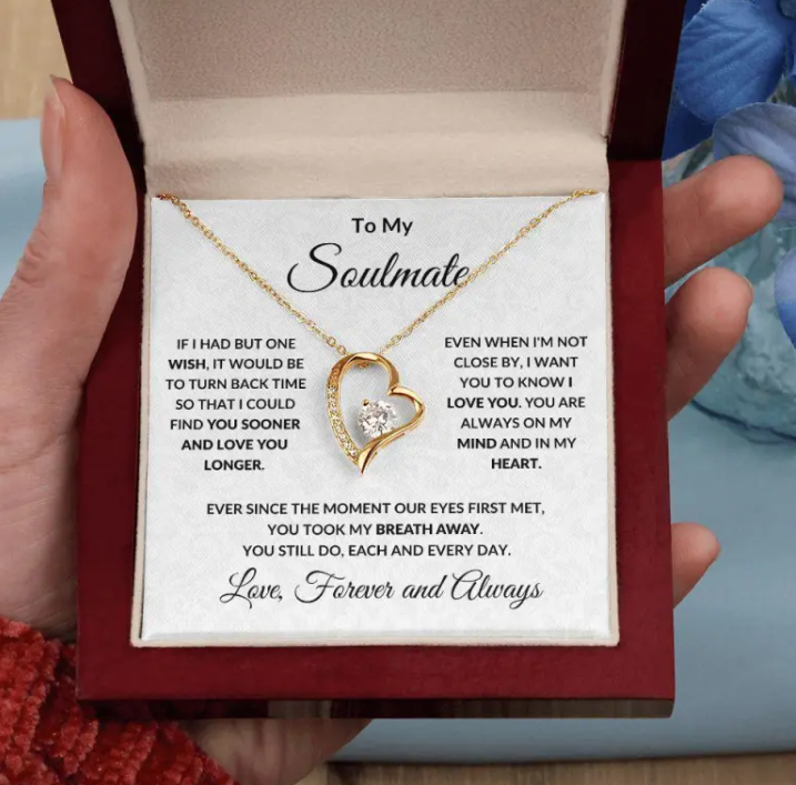 Soulmate Timeless Love Heart Necklace