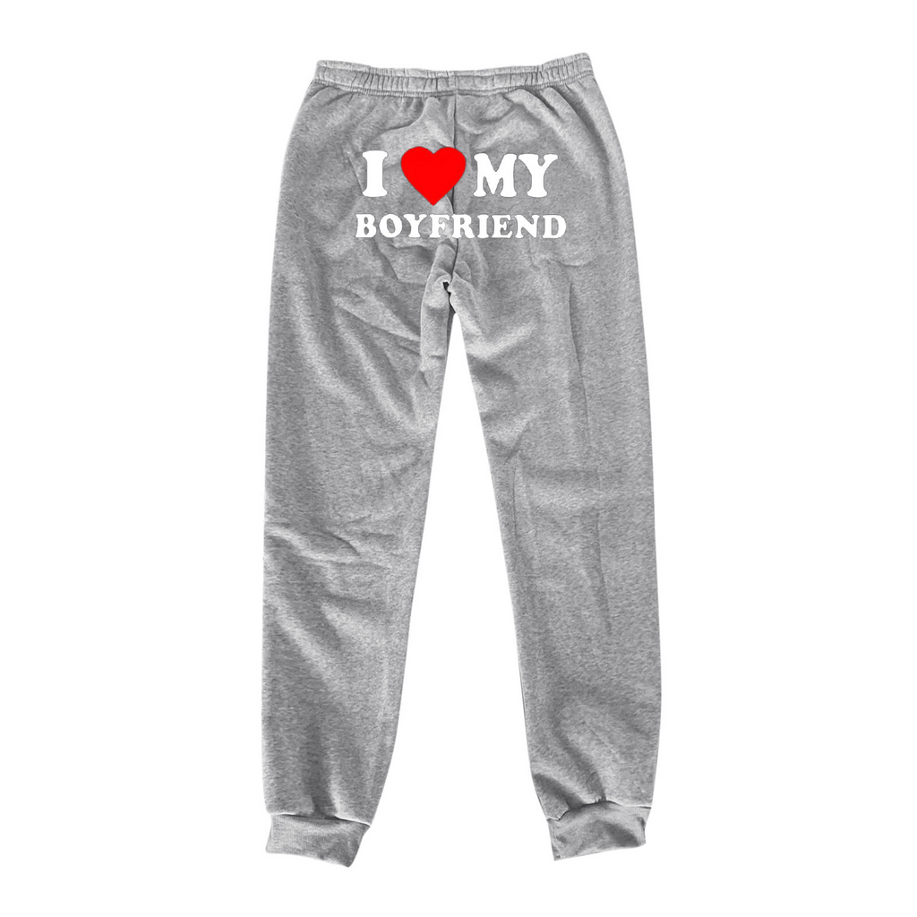 "I Love My Boyfriend" Devoted Printed Pants