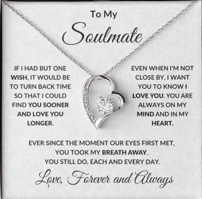 Soulmate Timeless Love Heart Necklace